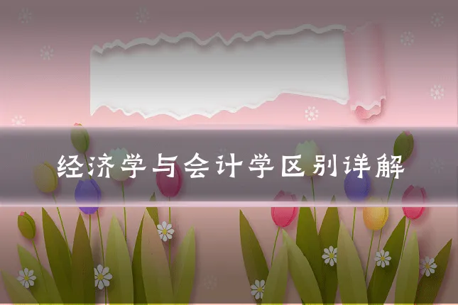 经济学与会计学区别详解