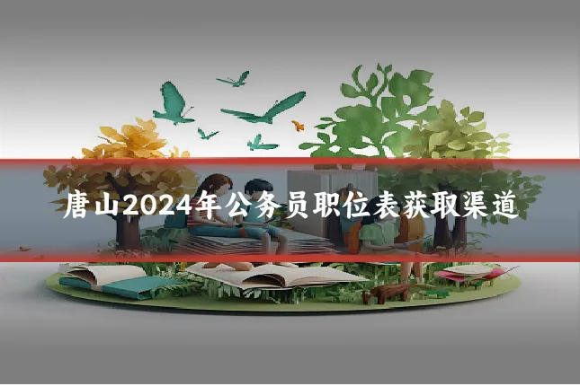 唐山2024年公务员职位表获取渠道