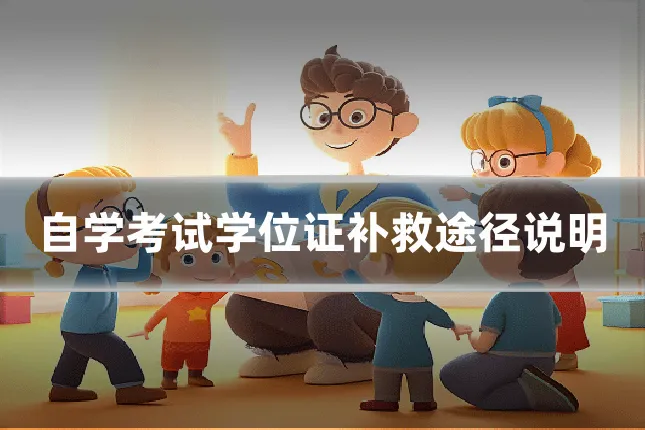 自学考试学位证补救途径说明
