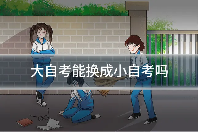 大自考能换成小自考吗