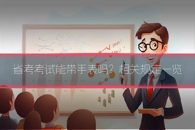 省考考试能带手表吗？相关规定一览