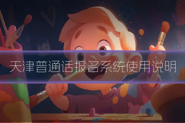 天津普通话报名系统使用说明