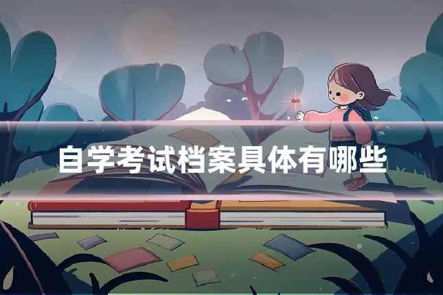自学考试档案具体有哪些