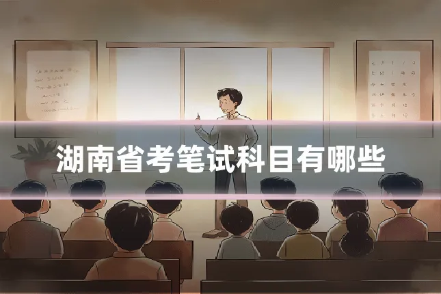 湖南省考笔试科目有哪些