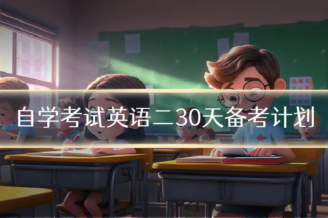 自学考试英语二30天备考计划