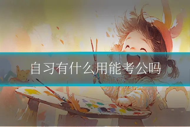 自习有什么用能考公吗