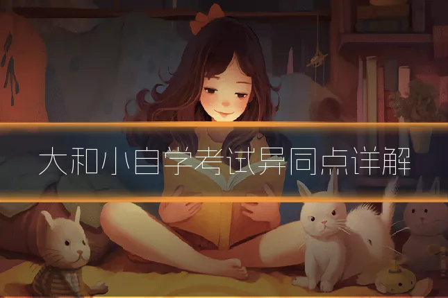 大和小自学考试异同点详解