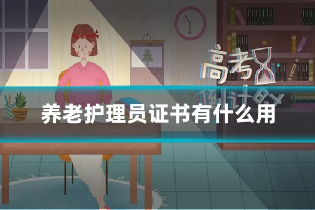 养老护理员证书有什么用
