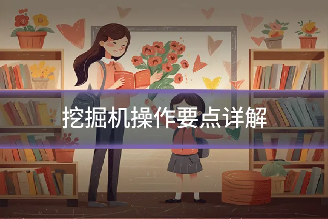 挖掘机操作要点详解