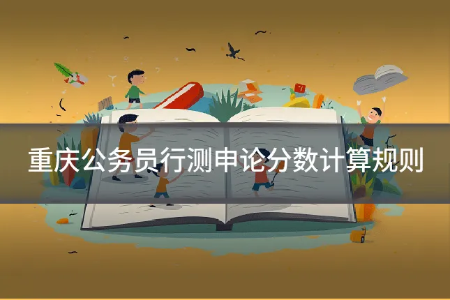 重庆公务员行测申论分数计算规则