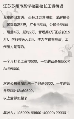 大学副校长工资