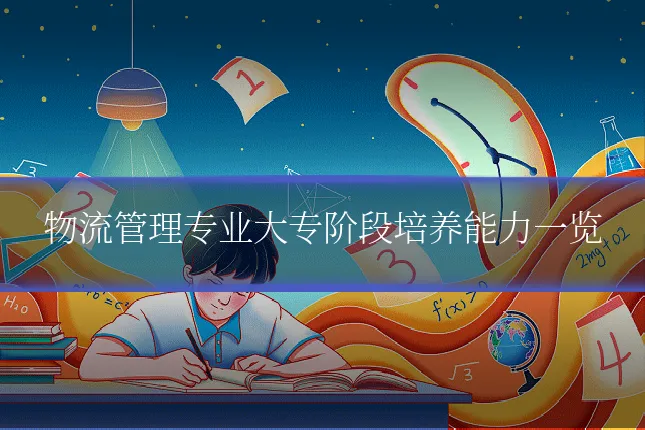 物流管理专业大专阶段培养能力一览
