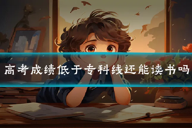 高考成绩低于专科线还能读书吗
