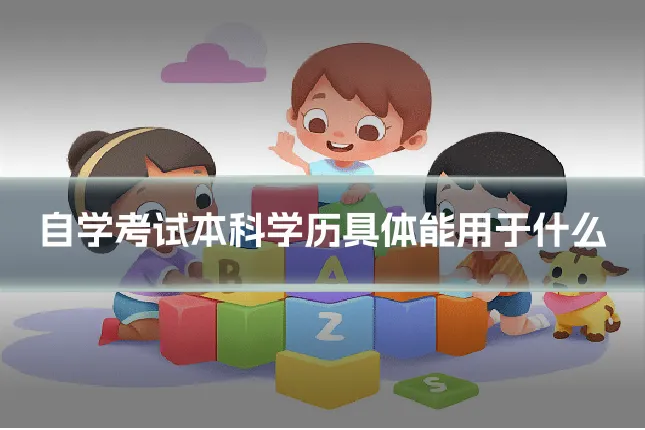 自学考试本科学历具体能用于什么