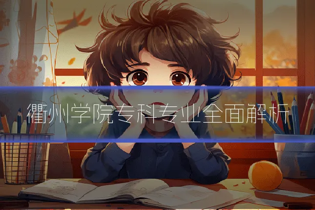 衢州学院专科专业全面解析