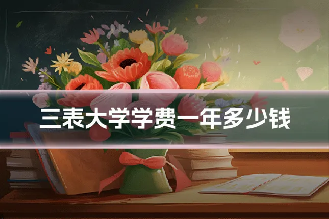 三表大学学费一年多少钱