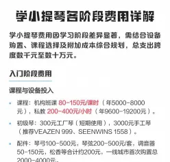 小提琴学费