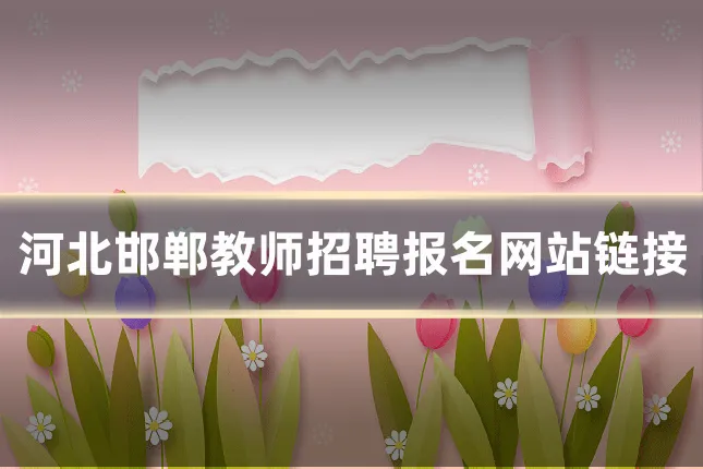 河北邯郸教师招聘报名网站链接