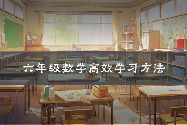 六年级数学高效学习方法