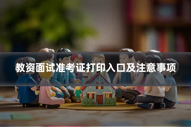 教资面试准考证打印入口及注意事项