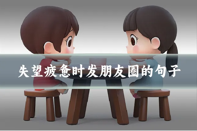 失望疲惫时发朋友圈的句子