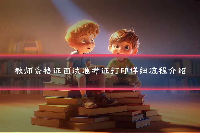 教师资格证面试准考证打印详细流程介绍