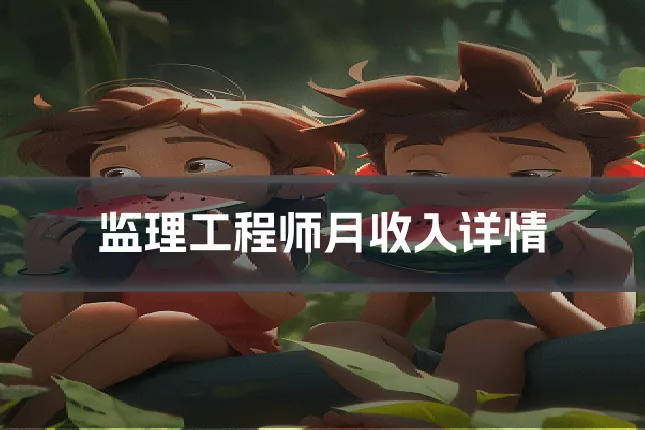 监理工程师月收入详情