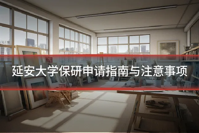 延安大学保研申请指南与注意事项