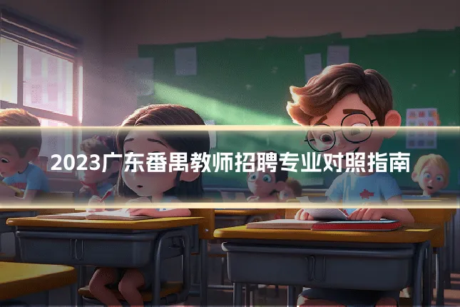 2023广东番禺教师招聘专业对照指南