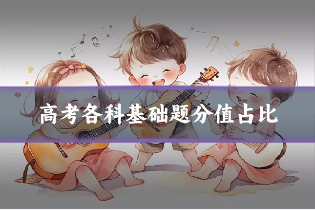 高考各科基础题分值占比