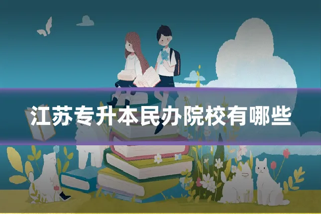 江苏专升本民办院校有哪些