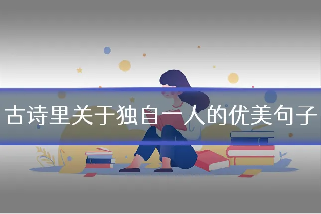 古诗里关于独自一人的优美句子