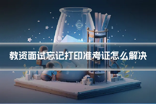 教资面试忘记打印准考证怎么解决