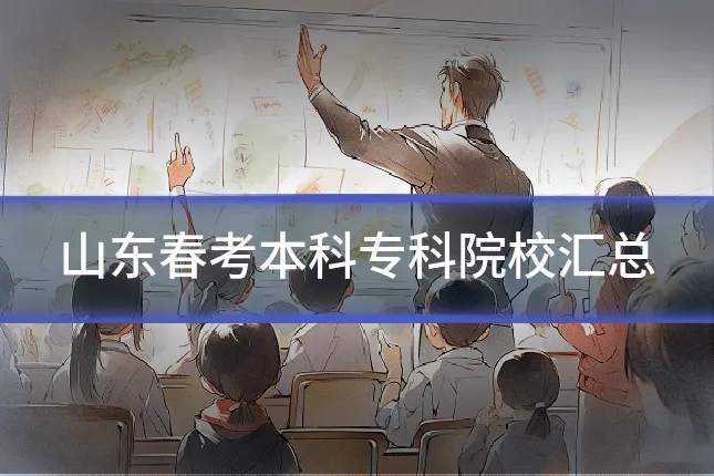 山东春考本科专科院校汇总