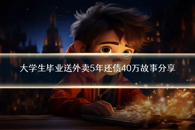 大学生毕业送外卖5年还债40万故事分享