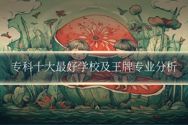 专科十大最好学校及王牌专业分析