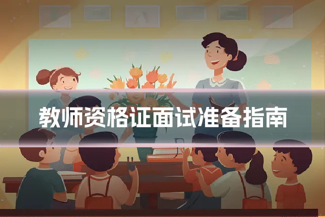 教师资格证面试准备指南