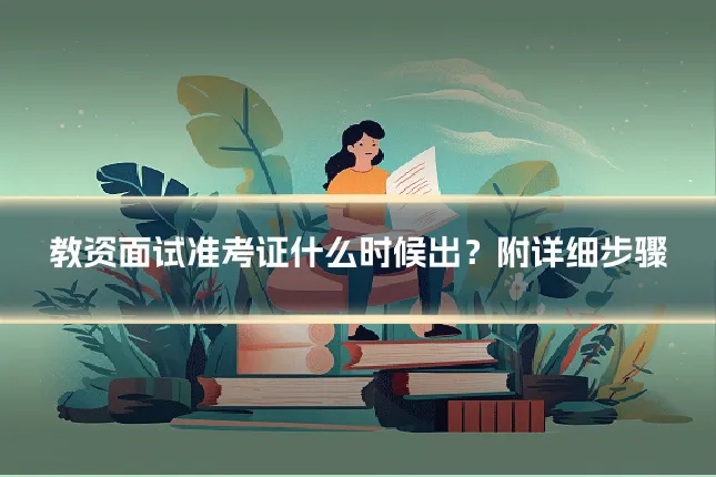 教资面试准考证什么时候出?附详细步骤