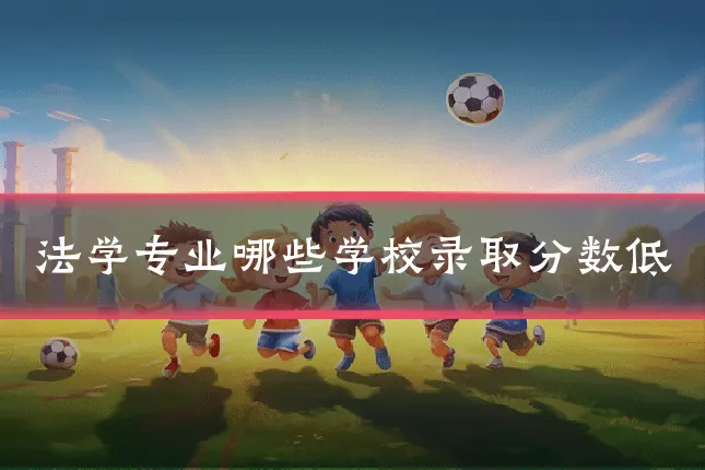 法学专业哪些学校录取分数低