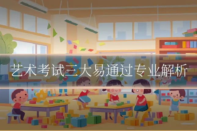 艺术考试三大易通过专业解析