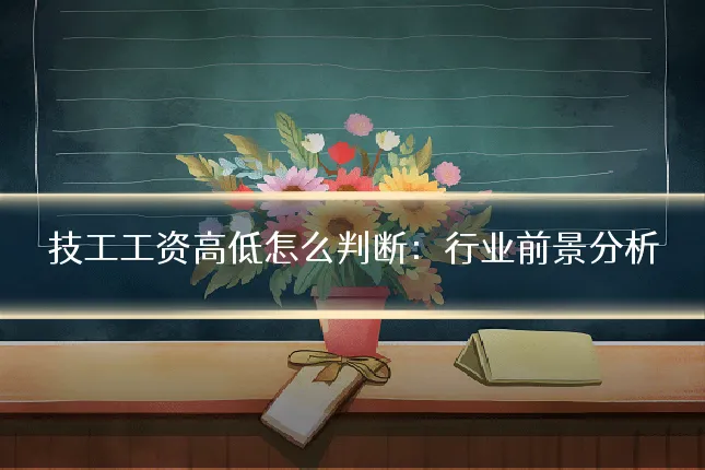 技工工资高低怎么判断:行业前景分析