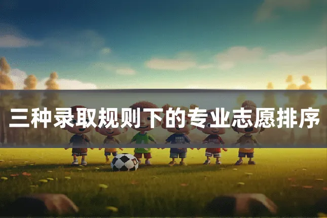 三种录取规则下的专业志愿排序