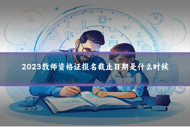 2023教师资格证报名截止日期是什么时候