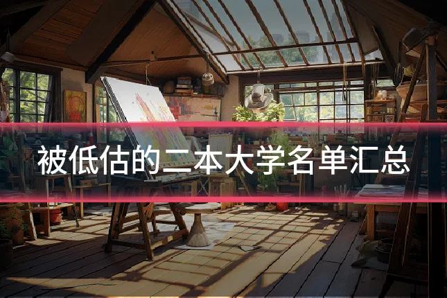 被低估的二本大学名单汇总