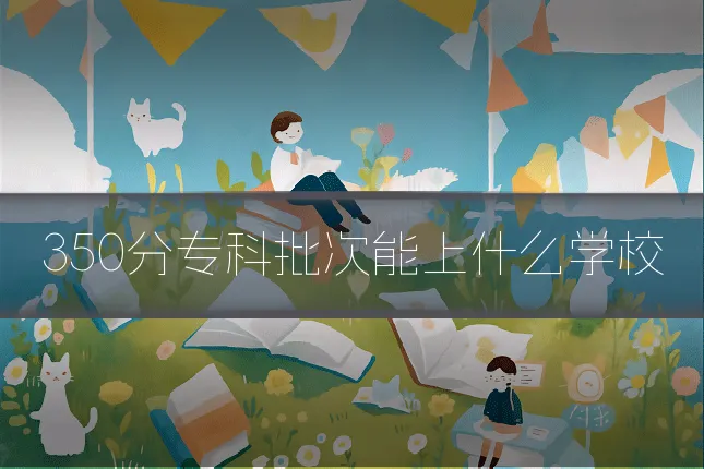 350分专科批次能上什么学校