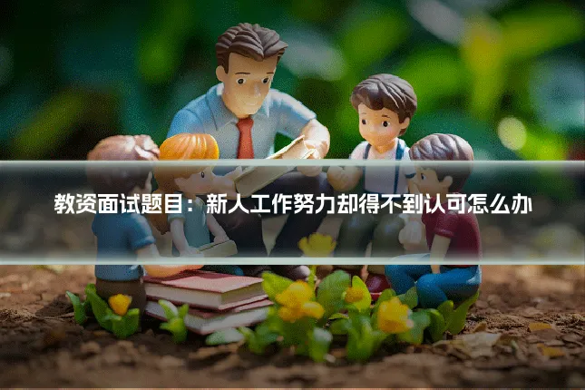教资面试题目：新人工作努力却得不到认可怎么办
