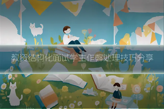 教资结构化面试学生作弊处理技巧分享