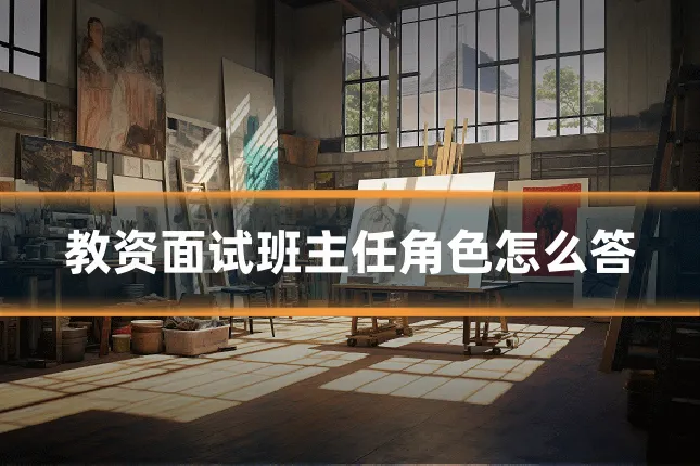 教资面试班主任角色怎么答