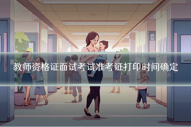 教师资格证面试考试准考证打印时间确定
