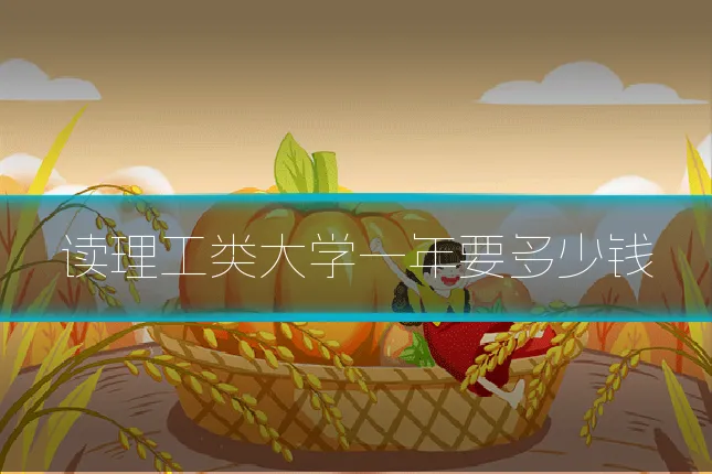 读理工类大学一年要多少钱